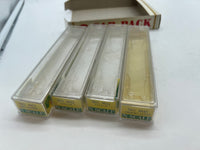 Model Power #3031-4  Union Pacific UP 4-car streamline passenger car set N scale Used Excellent Damaged Box