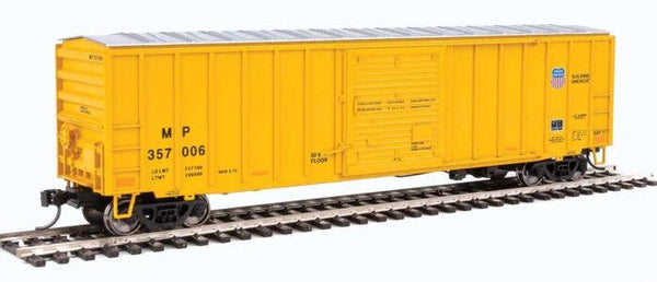 Walthers 910-2184 MISSOURI PACIFIC 50' ACF Exterior-Post Boxcar Mainline Armour Yellow #357006 HO Scale Like New