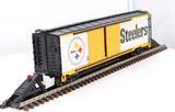MTH Premier 20-93269 NFL - Pittsburgh Steelers Double Door 50' Box Car O SCALE Like New