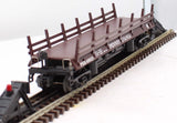 MTH 30-79092 PENNSYLVANIA Operating Log Dump Car With Logs O Scale Like New