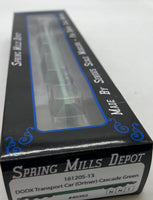 Spring Mills Depot DODX Transport Flat Car Cascade Green #40392 161205-13 HO SCALE NEW
