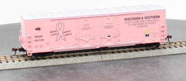 athearn ATH91287 50' Cancer Awareness Box Car HO SCALE Like New