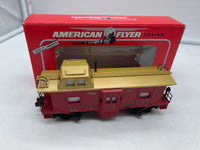 American Flyer by Lionel 6-48712 Christmas bay window caboose S SCALE Like New