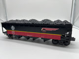 K-Line K623-1053 Santa Fe Die Cast 4-Bay Hopper Black Bonnet O SCALE Used Excellent WrongBox