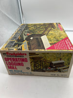 LIFELIKE 08701 OPERATING LOGGING MILL TRACKSIDE STRUCTURE HO SCALE Like New AS IS