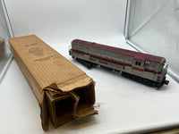 Lionel POSTWAR 2321 LACKAWANNA TRAINMASTER DIESEL LOCOMOTIVE MAROON ROOF O SCALE Used Damaged Box
