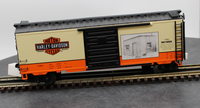 MTH 20-93213 Harley-Davidson 1903 40' Box Car O Scale Like New Damaged Box