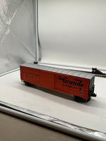 MTH Premier 20-93049 Denver & Rio Grande 50 Waffle Side Box Car O SCALE Like New
