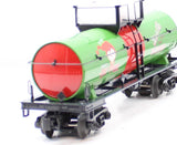 MTH Railking 30-73547 Christmas Smoking Tank Car Santa's Secret Stash Bourbon O SCALE Like New