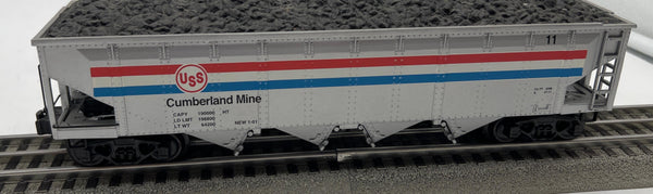 K-Line K623-8017 United States US Steel 4-Bay Coal Hopper Car O SCALE Used Excellent