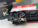 K-Line k641-7412  Christmas Car 2003 Santa Lines Boxcar featuring Reindeer w/Red lit nose-- Route of Rudolph O SCALE Like New
