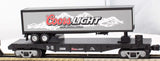 MTH Railking 30-76275 Coors Light RailKing Flat Car w/40' Trailer O SCALE NEW