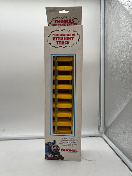 Lionel 8-82014 Thomas G Scale 4 Piece Yellow Tie Straight Tracks Track G Scale NEW