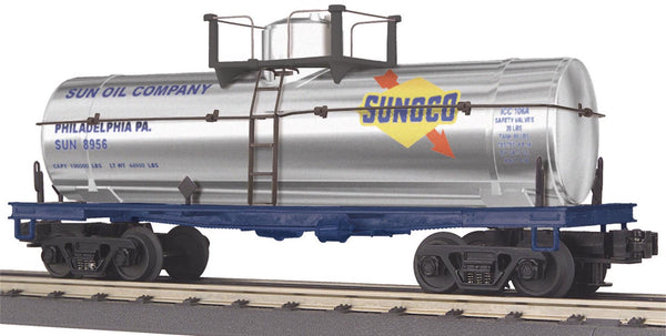 MTH Railking 30-7378 Sunoco RailKing Tank Car - Sunoco (Sun Oil - Chrome) O SCALE NEW