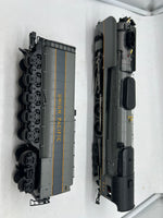 MTH Premier 20-3532-1 Union Pacific UP FEF 4-8-4 Northern Steam Engine - TT Gray w/Yellow Stripes With Proto-Sound 3.0 O SCALE Like New