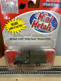 Mini Metals 30220 WESTERN UNION 1954 Ford F350 Utility Truck Classic Metal Works HO Scale NEW
