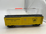 Menards 279-5331 Pennsylvania Railroad PRR Yellow Boxcar O SCALE Like New