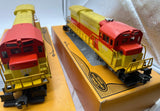 Lionel 6-8960 , 6-8961 Southern Pacific SP U36C powered and dummy diesel units O SCALE Used