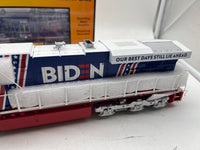 MTH Railking 30-20800-1 Joe Biden ES44AC Imperial Diesel & Caboose Set With Proto-Sound 3.0 LIMITED O SCALE NEW