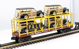 MTH Railking 30-76644 Pittsburgh & Lake Erie Auto Carrier Flat Car w/(4) '48 Ford Woody #961974 O SCALE Like New