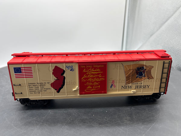 K-Line k761-7603 Spirit of 76 New Jersey State Boxcar  O SCALE Like New