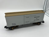 MTH Railking 30-7439 W.A.R.R. 34' Box Car #19th Century. O SCALE Used Excellent