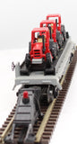 Lionel 6-16907 Flat Car W/Farm Tractors O Scale Used