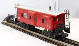 Lionel 6-9387 CHICAGO BURLINGTON & QUINCY BAY WINDOW CABOOSE O Scale Like New