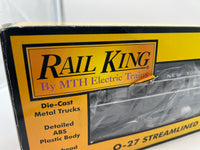 MTH Railking 30-6110C New York Central NYC Lightning Stripe Coach Car  O SCALE Like New