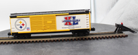 MTH 30-74366 Pittsburgh Steelers 40 foot double door boxcar NFL Super Bowl XL O scale Like New