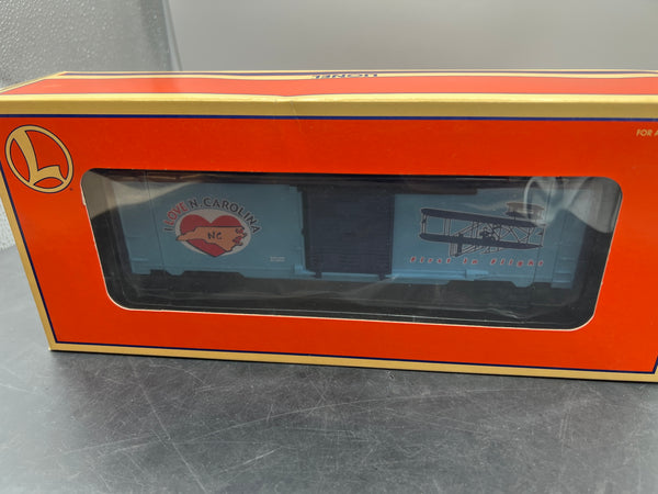 Lionel 6-19986 I love North Carolina box car O scale NEW