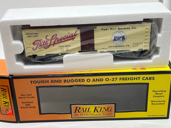 MTH Fort Pitt Brewing 30-2592B Pitt Special Beer Reefer 30-2592b O SCALE NEW