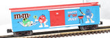 MTH Railking 30-74642 MARS - M&M's 4th of July Box Car w/Blinking LED O SCALE Like New limited