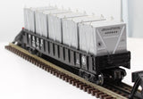 MTH Railking 30-7253 Pittsburgh & Lake Erie Gondola Car w/LCL Containers #40582 O SCALE Like New