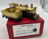 Westside Model Company K-37 DRGW Mikado Steam locomotive HOn3 Scale brass Used Damaged Box as is untested— half painted, modified