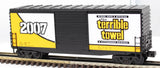 MTH Railking 30-74465 Terrible Towel 40' High Cube Box Car O SCALE Like New