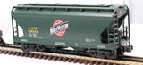 MTH Premier 20-97475 Chicago & North Western CNW 2-Bay Centerflow Hopper O SCALE Like New