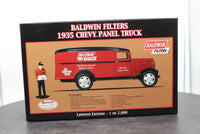 Crown Premiums 2404948 Baldwin Filters 35 chevy Panel Truck With Serviceman O SCALE NEW