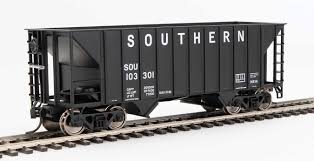 Walthers Mainline 910-56618 Southern Railway HO 34ft 100-Ton 2-Bay Hopper HO SCALE Like New