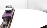 MTH Railking 30-76674 RailKing Flat Car w/(1) 'Ford Transit Van O SCALE Like New