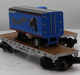 Menards 275-9392 NORFOLK SOUTHERN 2-Piece Flatcar with 1954 GMC Wrangler Tractor & Trailer Set O Scale NEW