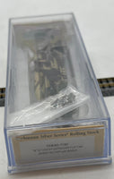 Bachmann 71397 52' CENTER-DEPRESSED FLAT CAR - DESERT MILITARY WITH MISSILE N SCALE Like New