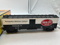 MTH Railking 30-7831 Iron City Beer Reefer Car #2. O SCALE Like New wrong box AB