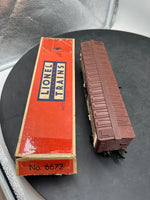 Lionel 6672 Postwar  SANTA FE REFRIGERATOR CAR No. 6672 O SCALE Used Damaged Box