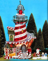 Department 56 56.13202 Storybook Village Collection Rudolph's Red-Nosed Lighthouse