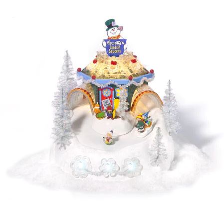 Department 56 56.56449 Frosty's Sleds 'N Saucers North Pole Series