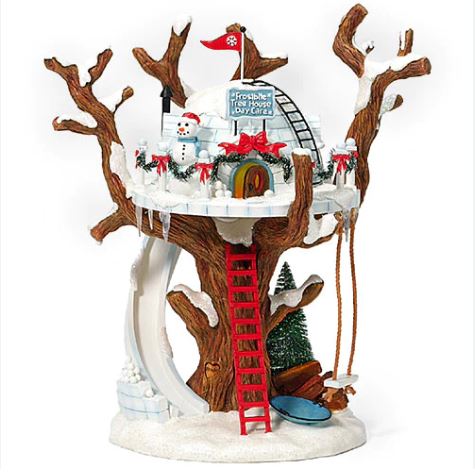 Department 56 North Pole Series 56.56844 Frostbite Tree House Daycare