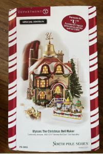 Department 56 56.56955 Ulysses The Christmas Bell Maker North Pole Series