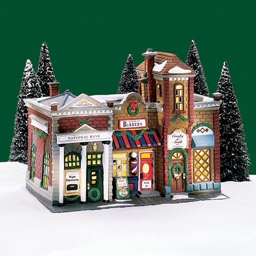 Department 56 Christmas in the City series 58888 Riverside Row Shops
