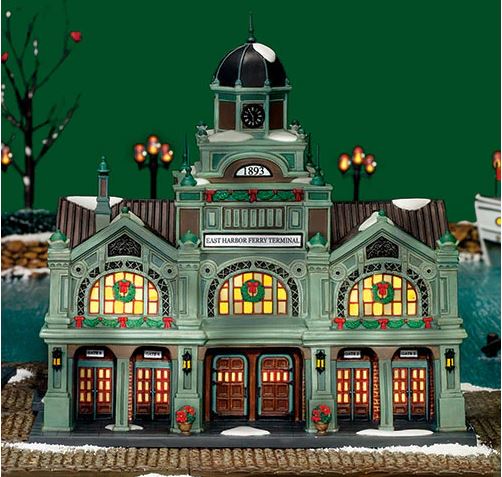 Department 56 56.59254 East Harbor Ferry Terminal Collectors Edition Christmas in the City